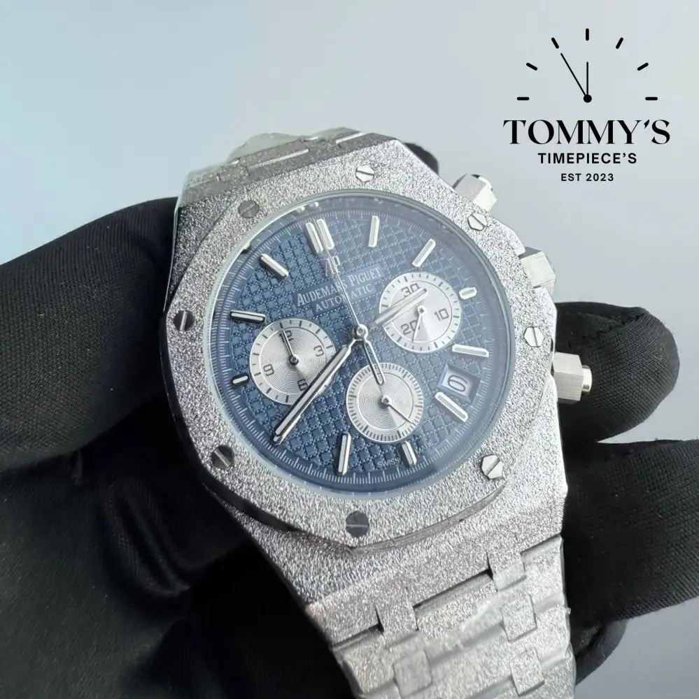 AAA+ Royal Oak Frosted Chronograph, 41mm Blue Dial - Image 2