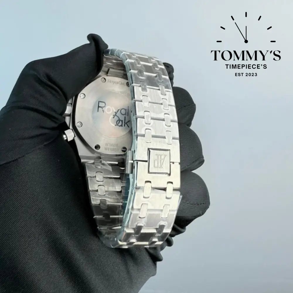 AAA+ Royal Oak, 41mm Grey "Grande Tapisserie" Dial-Stainlees Steel Bracelet (Silver Bezel) - Image 4