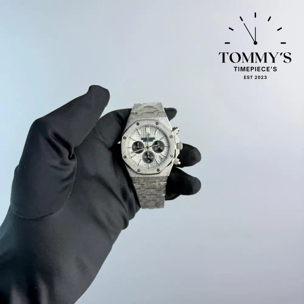 AAA+ Royal Oak, 41mm Panda Dial-Stainless Steel Bracelet (Silver Bezel)