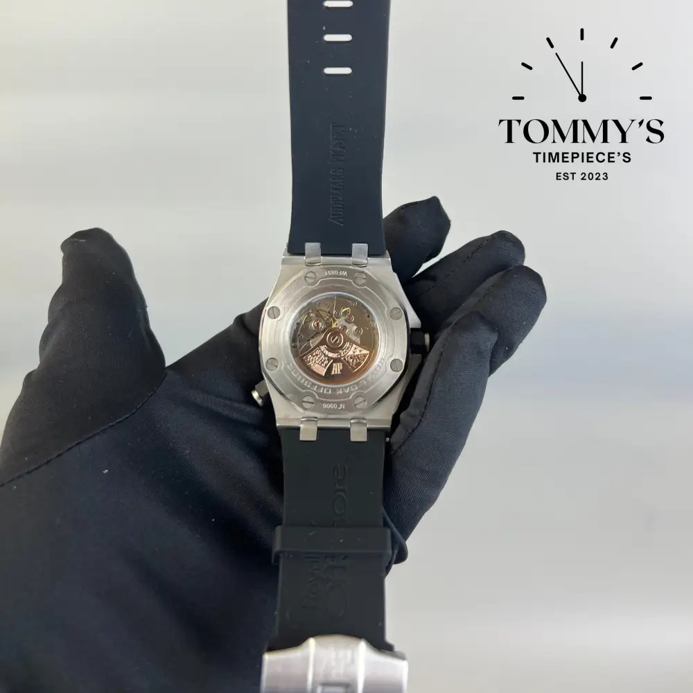AAA+ Royal Oak OffShore Diver, 42mm Black "Méga Tapisserie" Dial-Rubber Strap (Silver Bezel) - Image 3