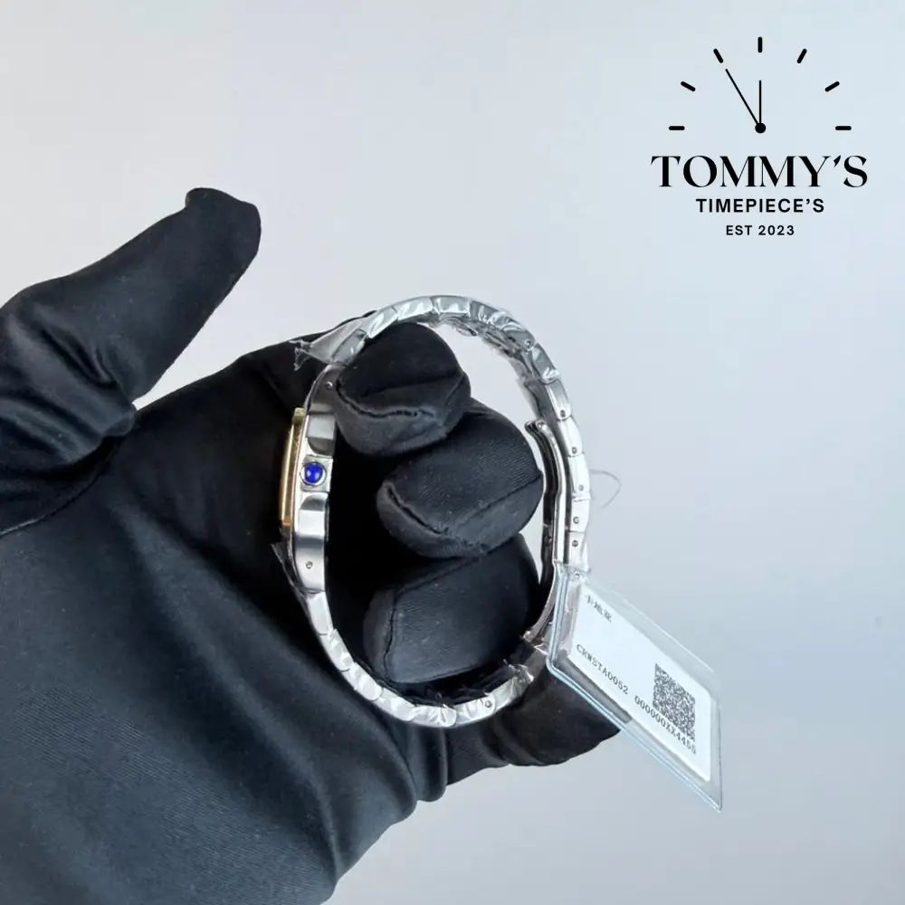 AAA+ Santos Galbée (Small Model),  26mm White Dial-Stainless Steel Bracelet - Image 3
