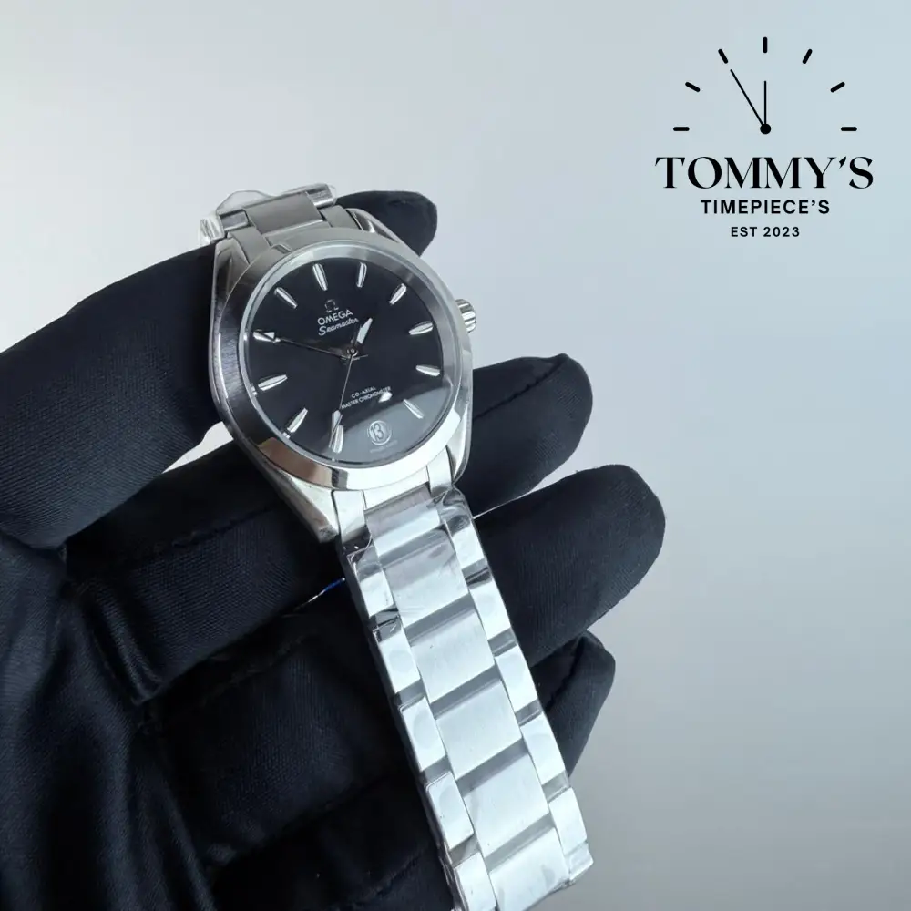 AAA+ Ladies Seamaster Aqua Terra 150M Co-Axial Master Chronometer, 34mm Black Dial-Stainless Steele Bracelet (Silver Bezel - Image 2