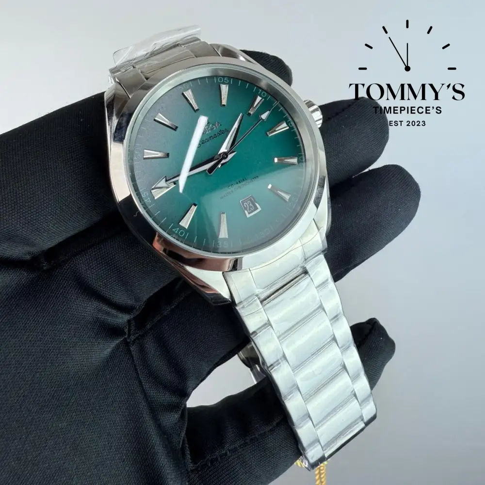 AAA+ Seamaster Aqua Terra 150M, 41mm Turquoise Dial-Stainless Steel Bracelet (Silver Bezel) - Image 2
