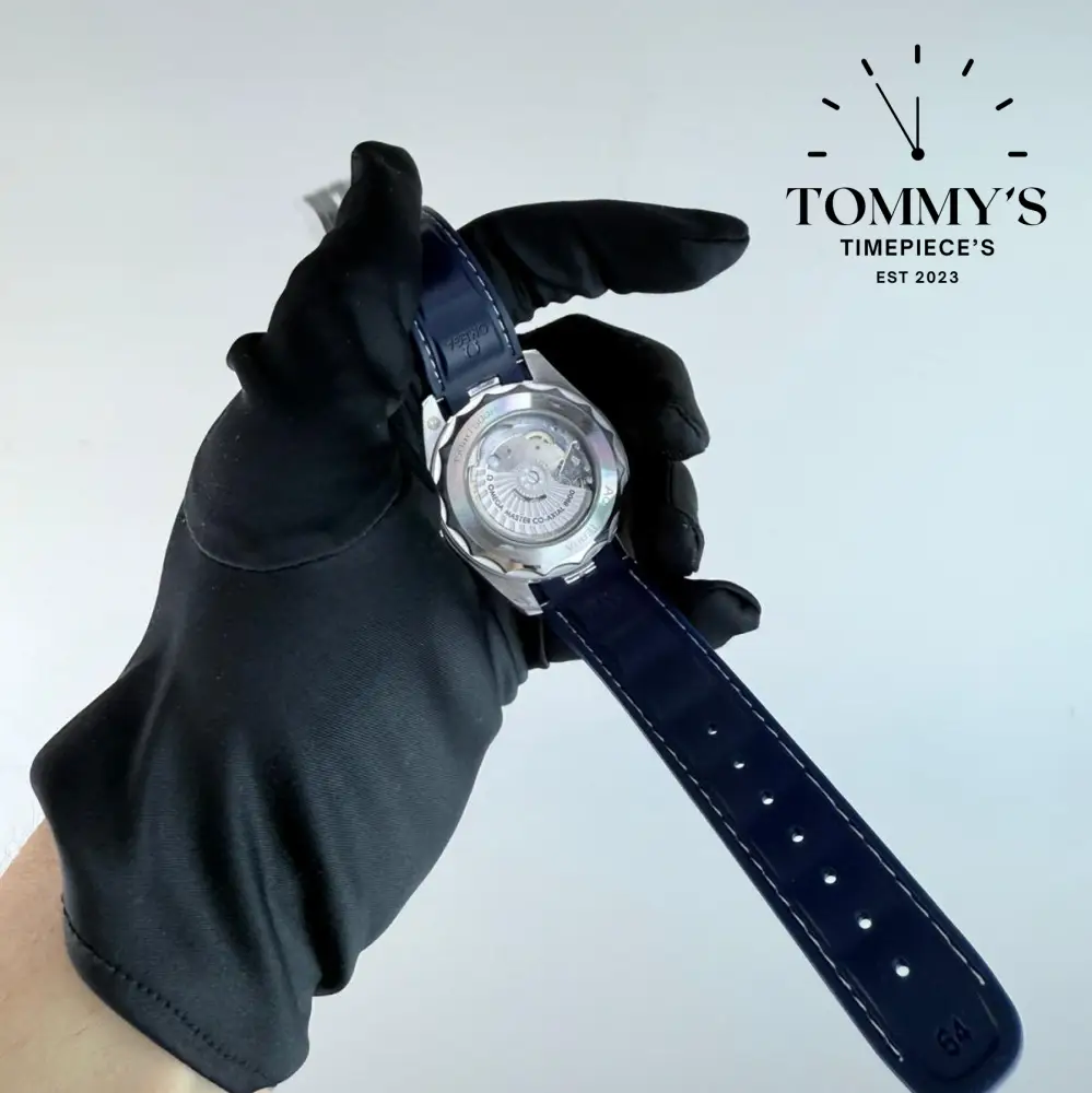 AAA+ Seamaster Aqua Terra 150M Co-Axial Master Chronometer, 41mm Blue Dial- Blue Rubber Strap - Image 4