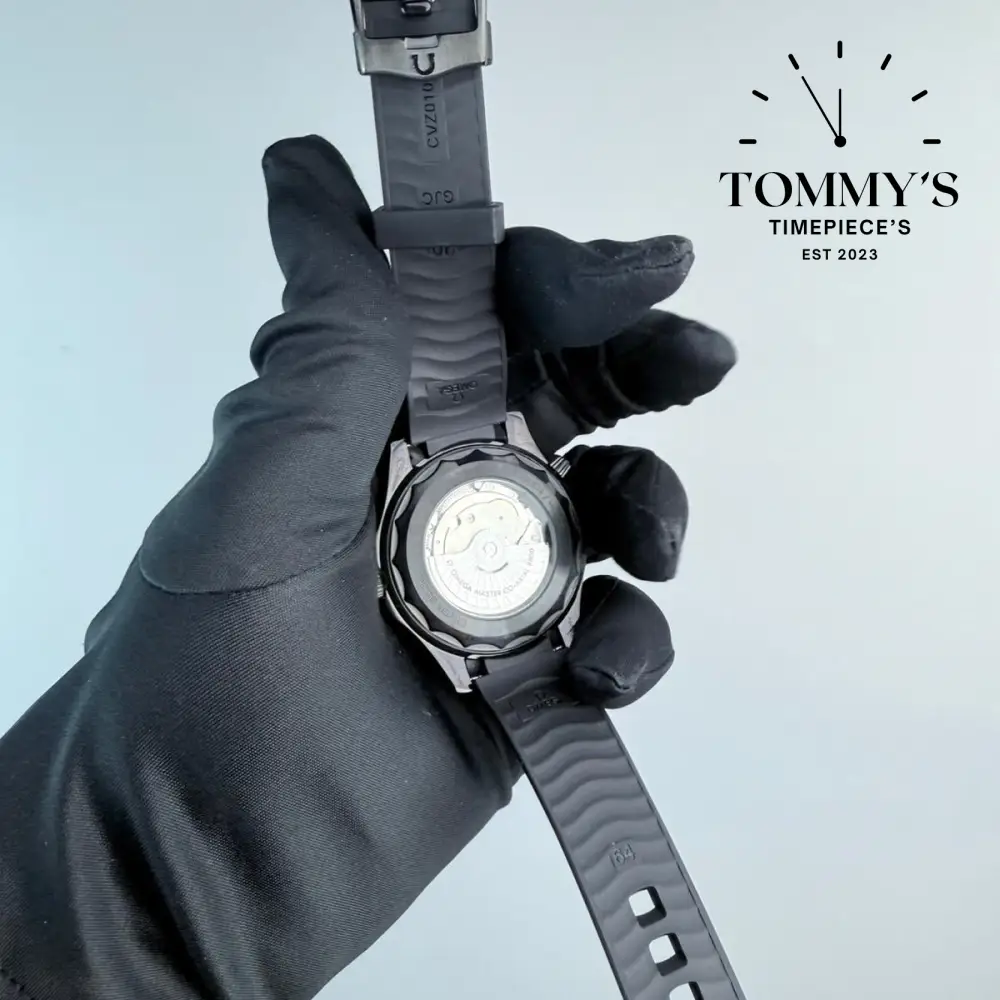 AAA+ Seamaster Diver 300M Co-Axial Master Chronometer, 42mm Black Dial-Rubber Strap ( Black Ceramic Bezel) - Image 4