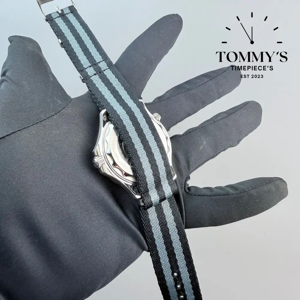 AAA+ Seamaster Diver 300M, 42mm Black Dial-NATO Strap (Black Bezel) - Image 3