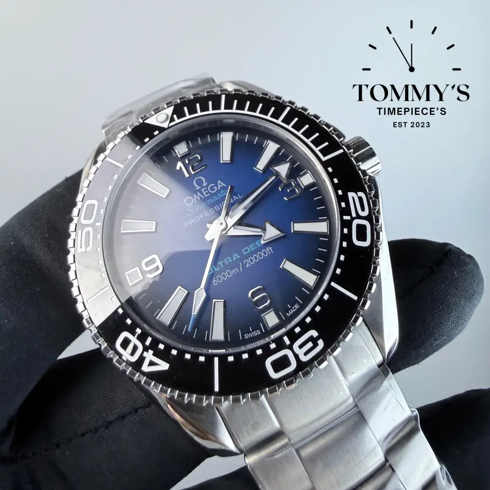 AAA+ Seamaster Planet Ocean 6000m Ultra Deep 45.5mm, Blue Dial - Steel Bracelet - Image 2