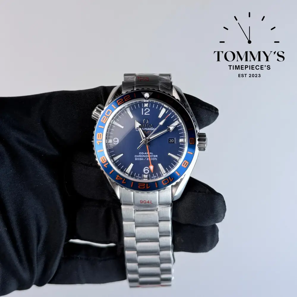 AAA+ Seamaster Planet Ocean 600M Co-Axial GMT "GoodPlanet", 43.5mm Blue Dial