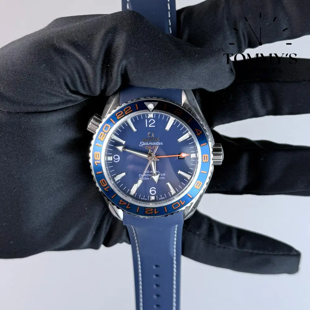 AAA+ Seamaster Planet Ocean 600M Co-Axial GMT "GoodPlanet", 43.5mm Blue Dial