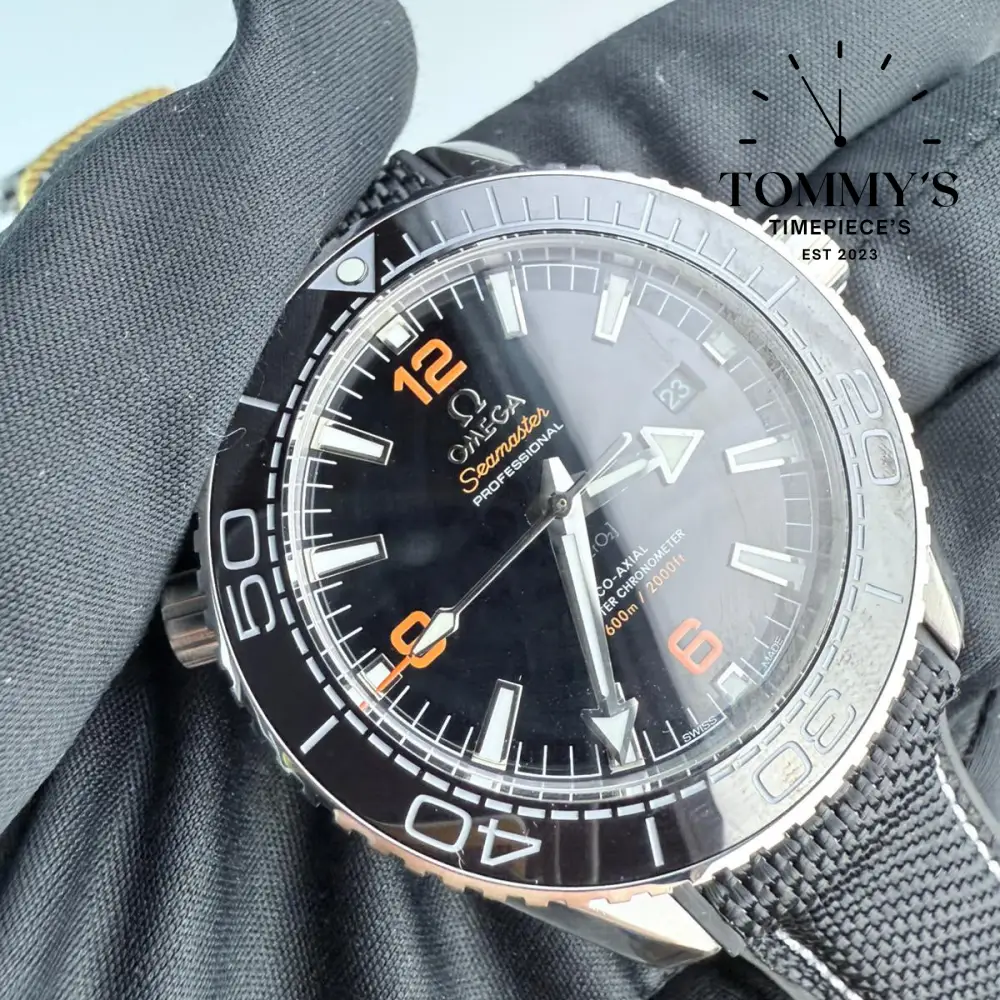 AAA+ Seamaster Planet Ocean 600M Co-Axial Master Chronometer, 42mm Black Dial-Nato Strap ( Black Ceramic Bezel) - Image 2
