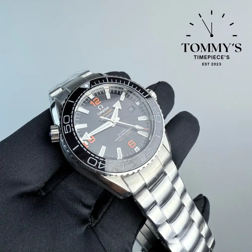 AAA+ Seamaster Planet Ocean 600M Co-Axial Master Chronometer, 42mm Black Dial-Steel Bracelet (Black Bezel) - Image 2