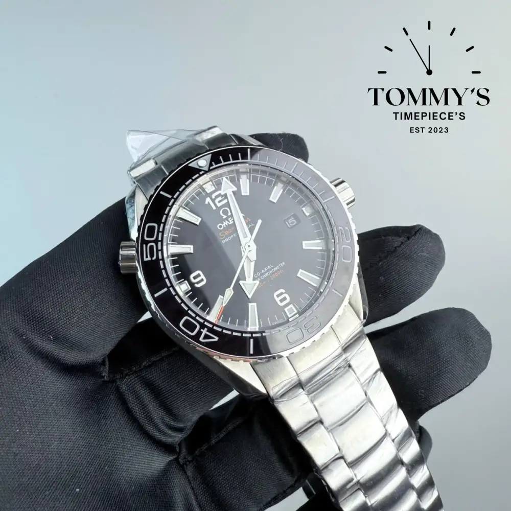 AAA+ Seamaster Planet Ocean 600M Co-Axial Master Chronometer, 42mm Black Dial-Steel Bracelet (Black Bezel) - Image 2
