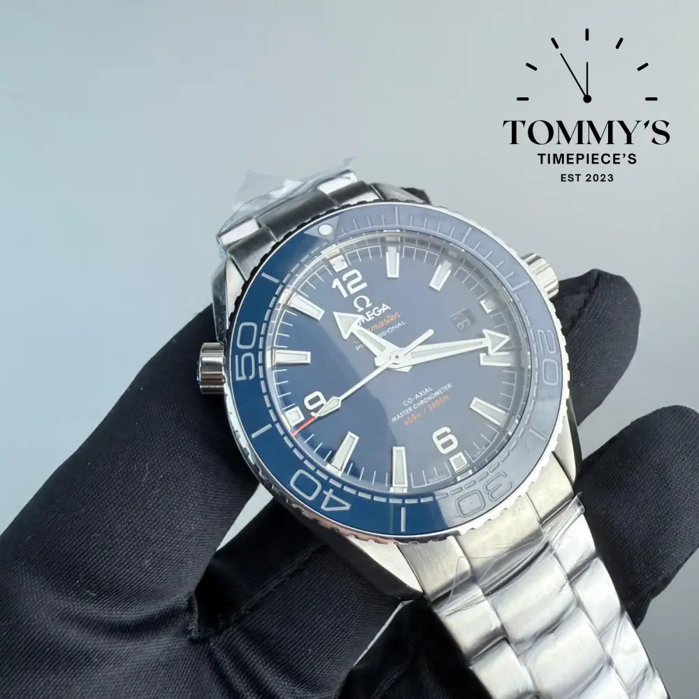 AAA+ Seamaster Planet Ocean 600M Co-Axial Master Chronometer, 42mm Blue Dial-Steel Bracelet (Blue Ceramic Bezel) - Image 2