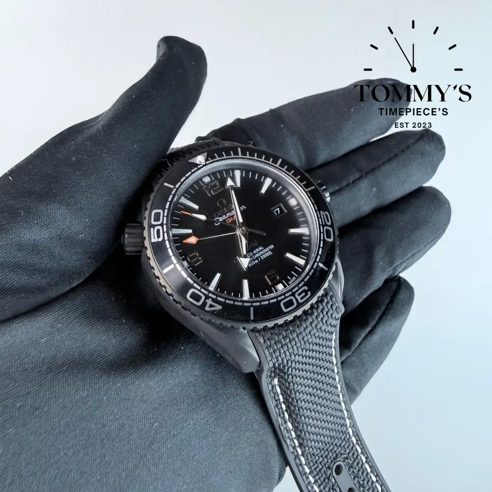 AAA+ Seamaster Planet Ocean 600M Co-Axial Master Chronometer GMT "Deep Black", 45.5mm Black Dial - Image 3