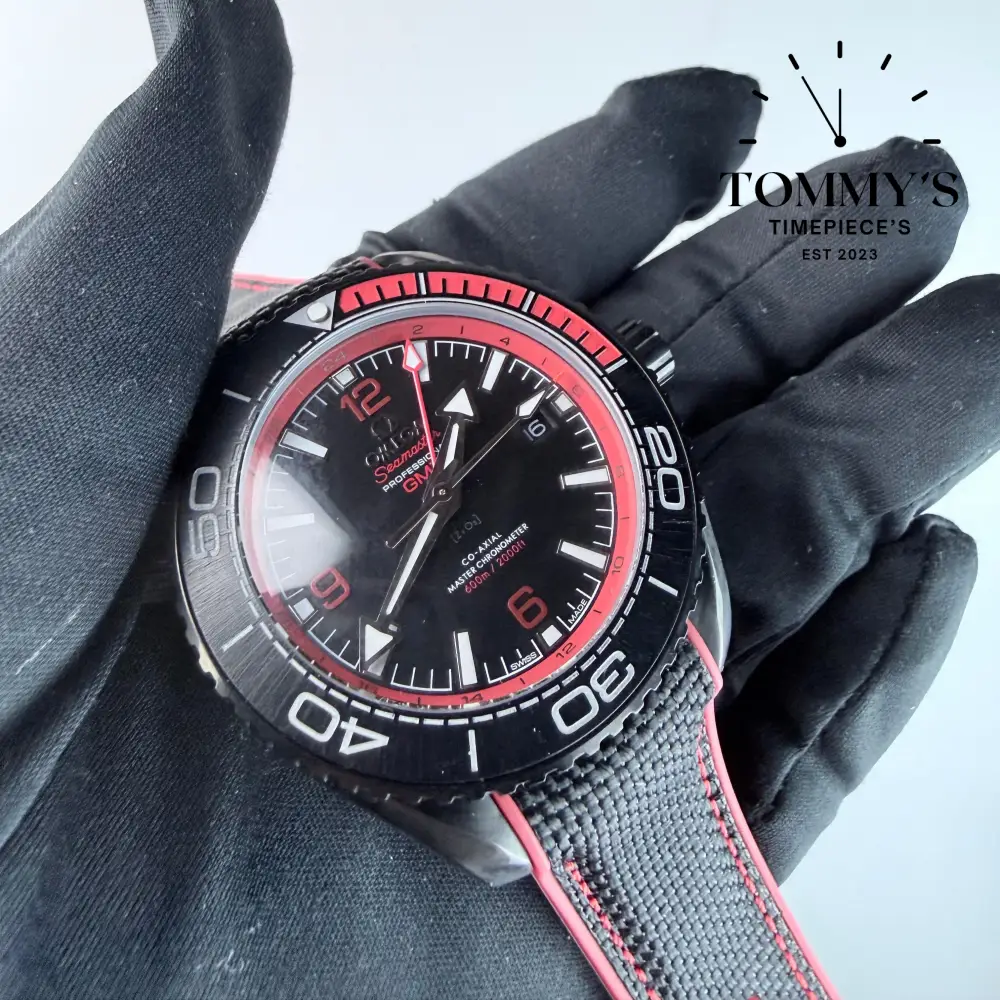AAA+ Seamaster Planet Ocean 600M GMT "Deep Black", 45.5mm Black Dial - Image 2