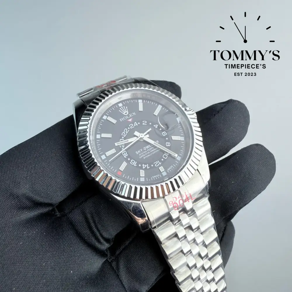 AAA+ Sky Dweller, (326934) 42mm Black Dial- Jubilee Bracelet (Fluted Bezel) - Image 2