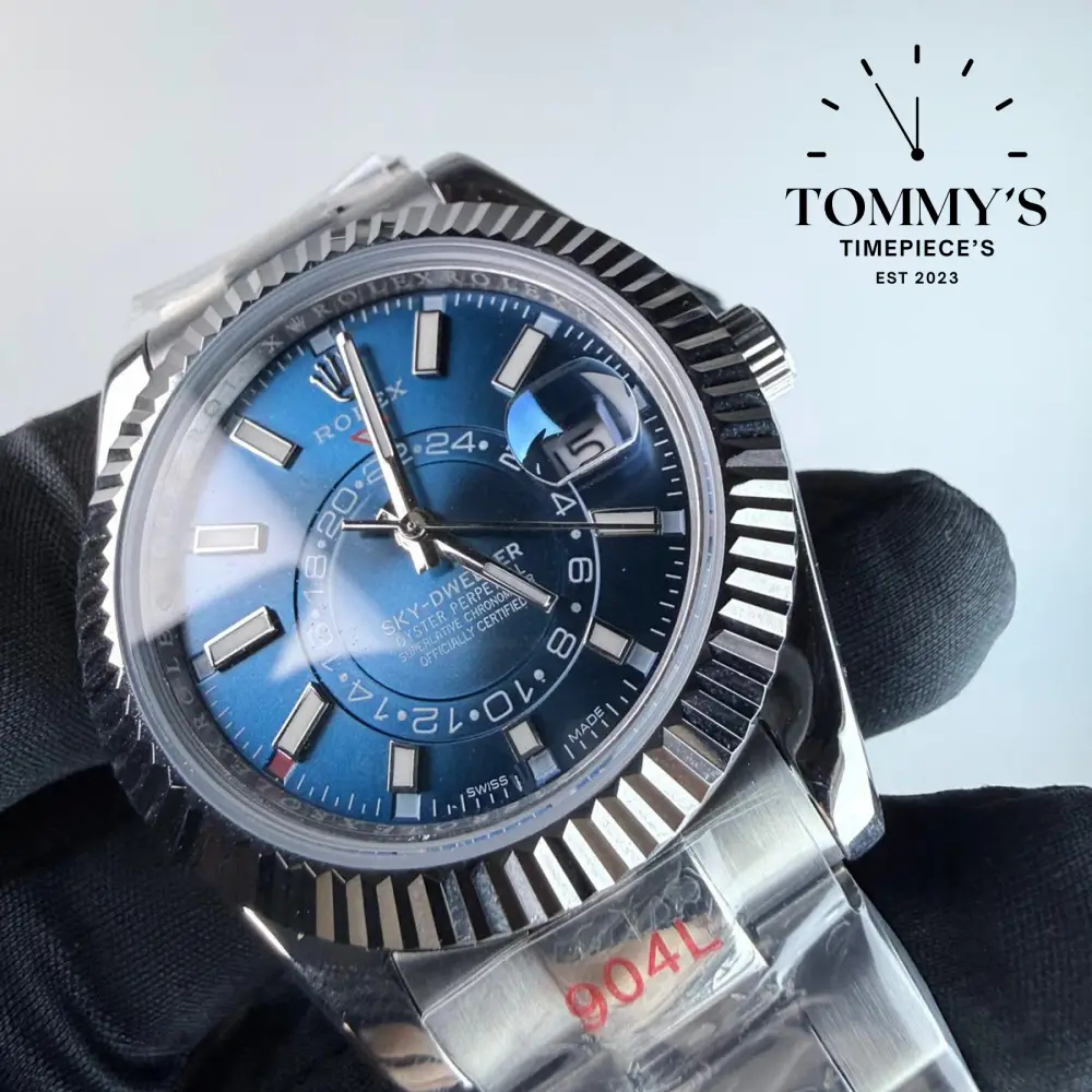 AAA+ Skydweller (326934) 42mm Blue Dial- Oyster Bracelet (Fluted Bezel) - Image 2