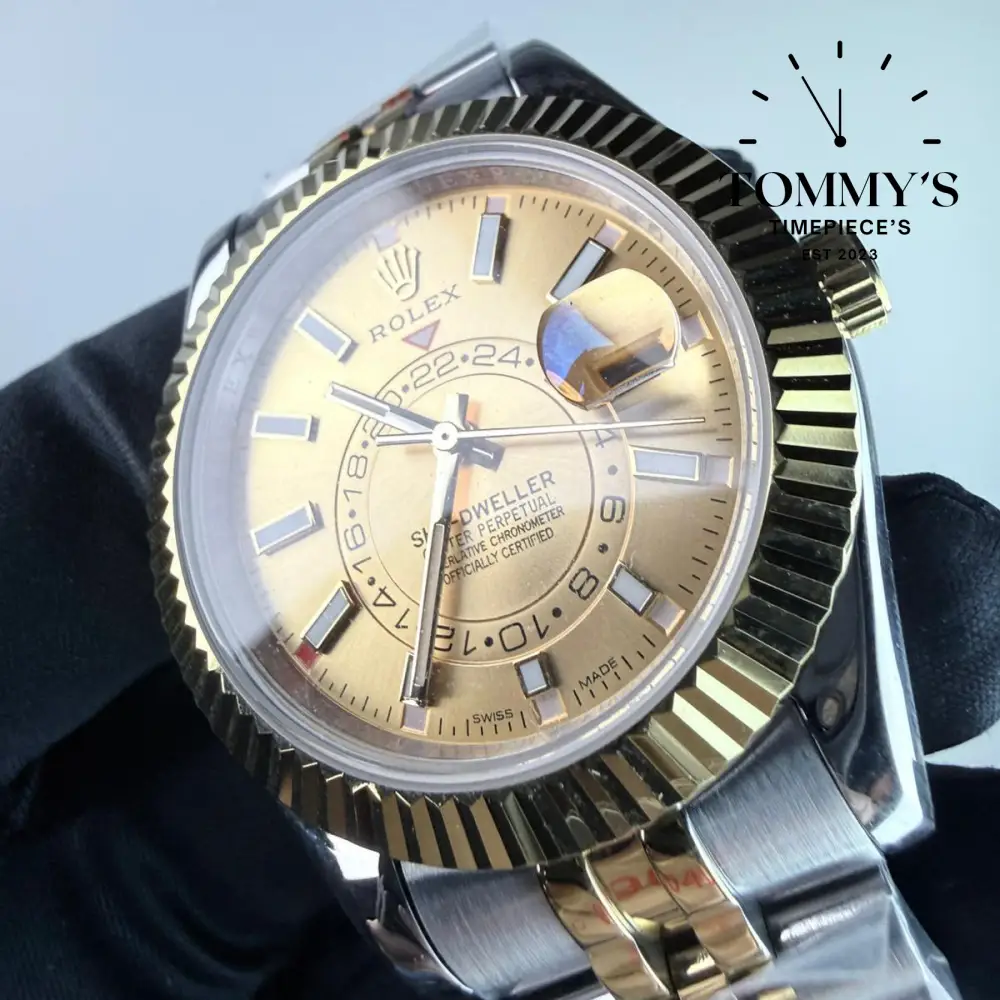 AAA+ Skydweller (336933) 42mm Champagne Dial- Jubilee Bracelet (Fluted Bezel) - Image 2