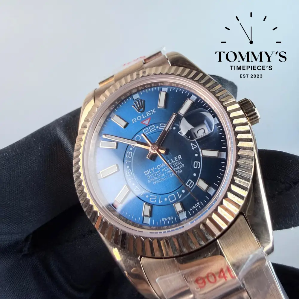 AAA+ Skydweller (336935) 42mm Blue Dial- Oyster Bracelet (Fluted Bezel) - Image 2