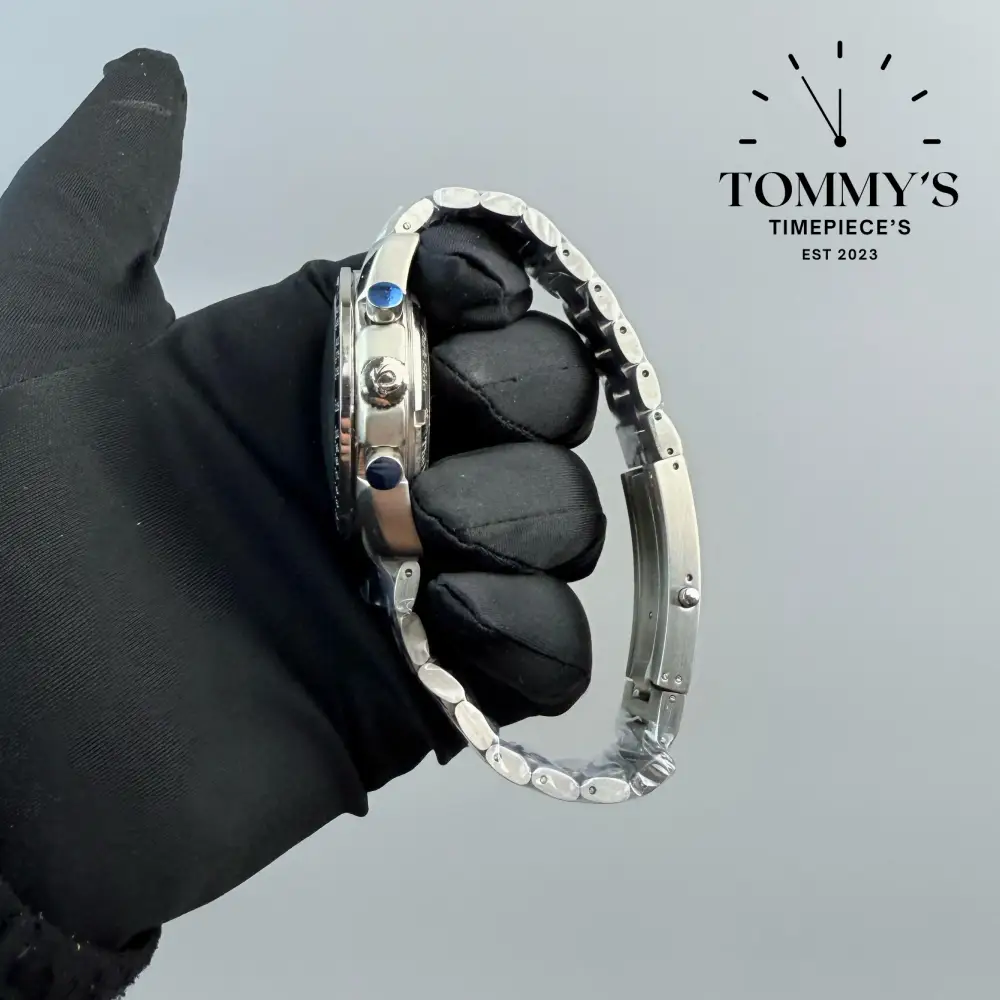 AAA+ Speedmaster, 42mm Black Dial-Steel Bracelet (Steel Bezel) - Image 3