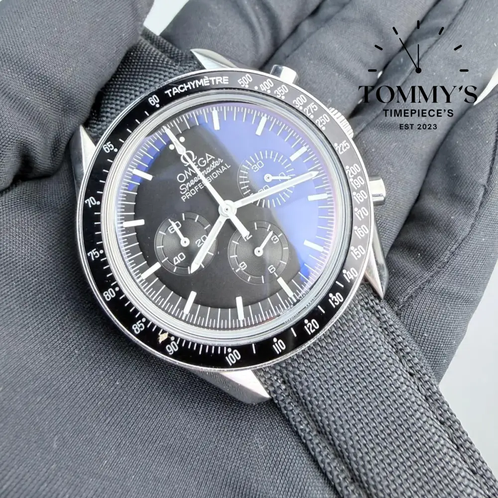 AAA+  Speedmaster Professional Moonwatch (310.32.42.50.01.001), 42mm Black Dial-Nylon Strap (Black Bezel) - Image 2