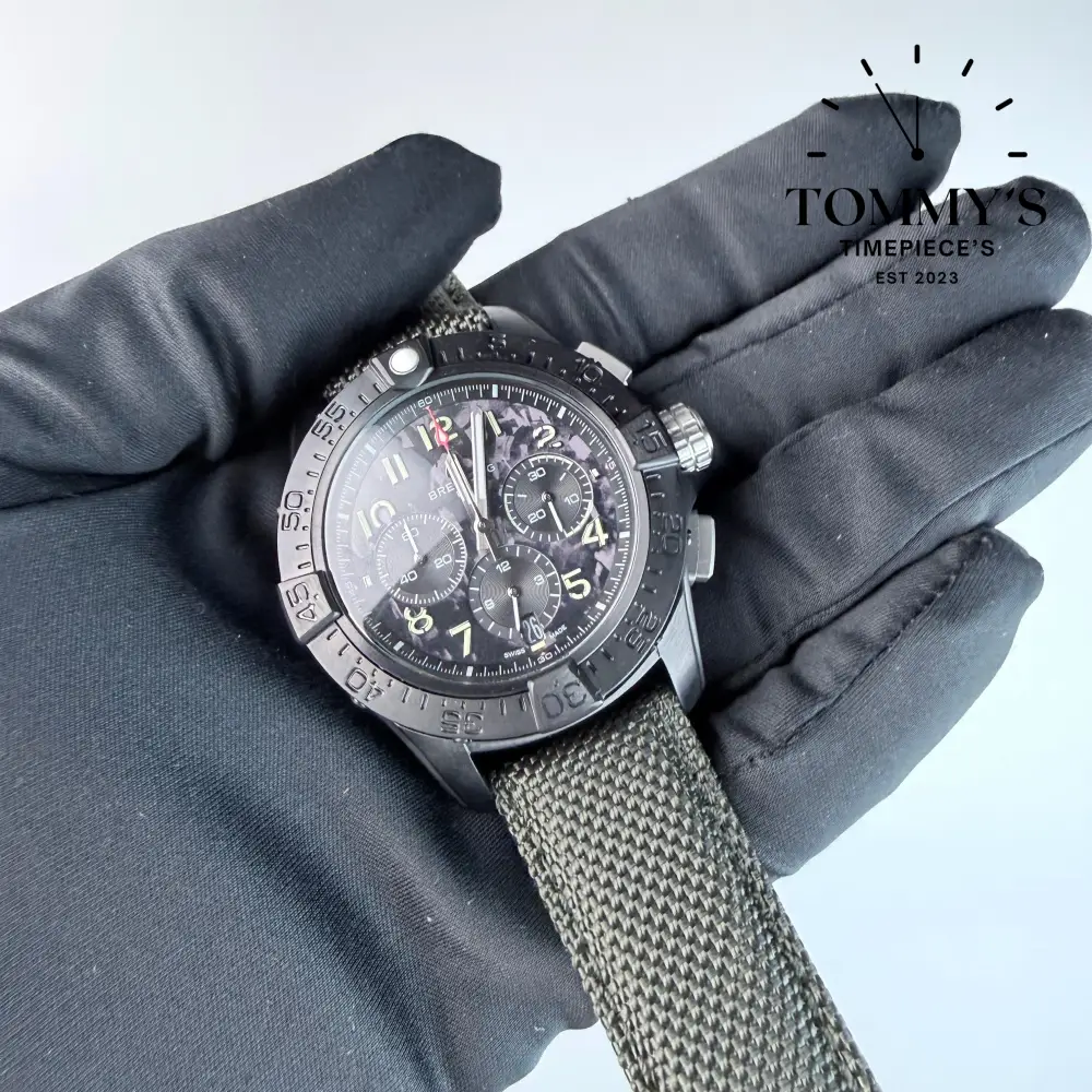 AAA+ Super Avenger B01 Chronograph 46 Night Mission, Black Dial - Image 2