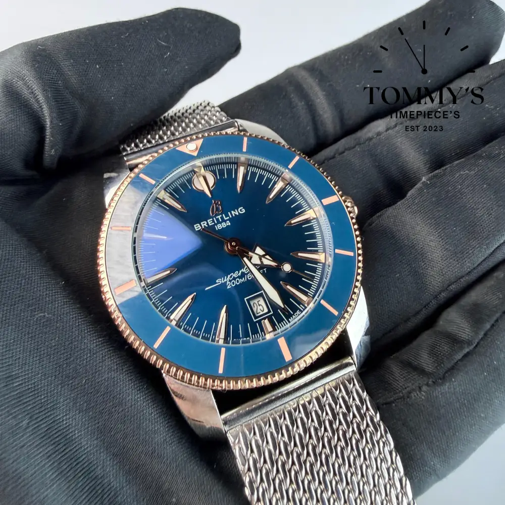 AAA+ Superocean Heritage B31 Automatic 44mm, Blue Dial - Stainless Steel - Image 2