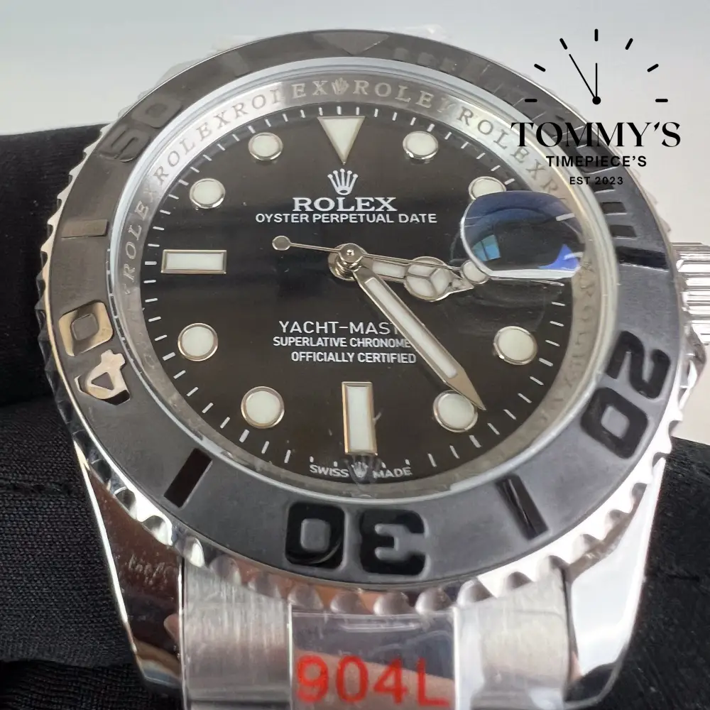 AAA+ Yacht-Master, (226627) 42mm Black Dial-Oyster Bracelet (Black Ceramic Bezel) - Image 2