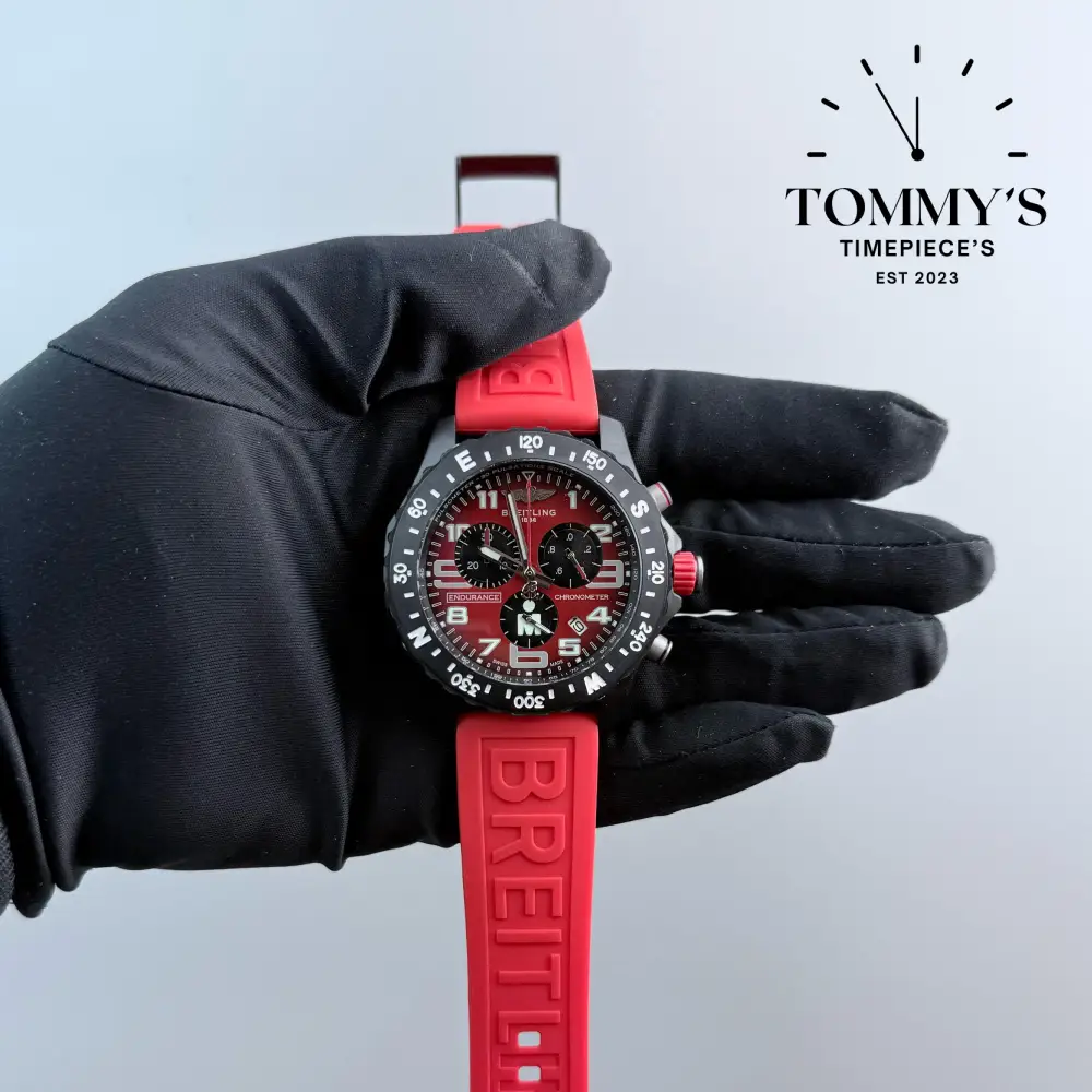 Clone Endurance Pro(Iron Man Edition), 44mm Red Dial-Red Rubber Strap (Black Bezel)
