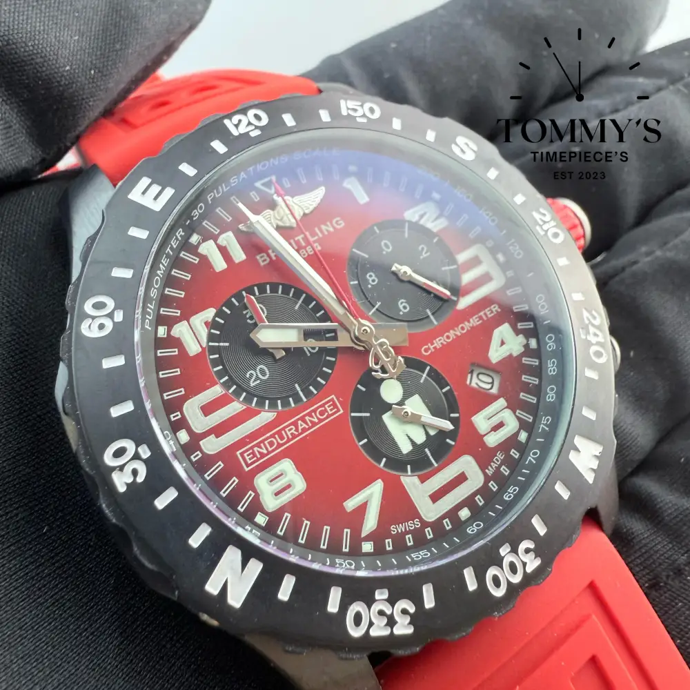 Clone Endurance Pro(Iron Man Edition), 44mm Red Dial-Red Rubber Strap (Black Bezel) - Image 2