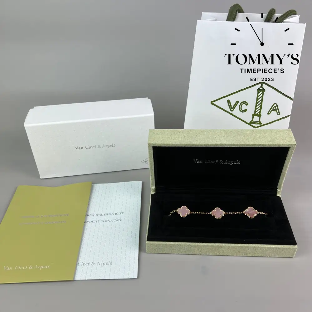 Rose Gold VCA Bracelet Sets With Box Bag And Certificate