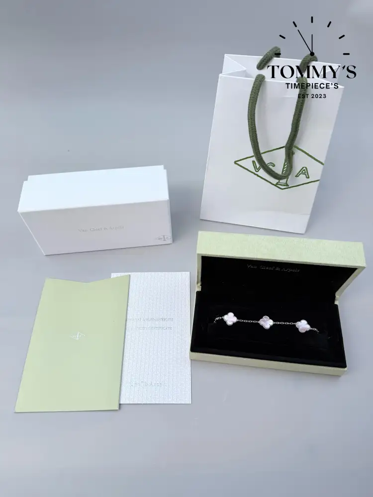 Silver VCA Bracelet Sets With Box Bag And Certificate