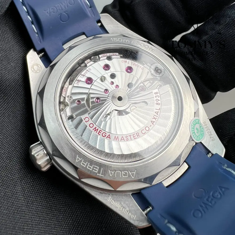 VS Superclone Aqua Terra Worldtimer, (220.12.43.22.03.001) 43mm Blue Dial-Rubber Strap - Image 3