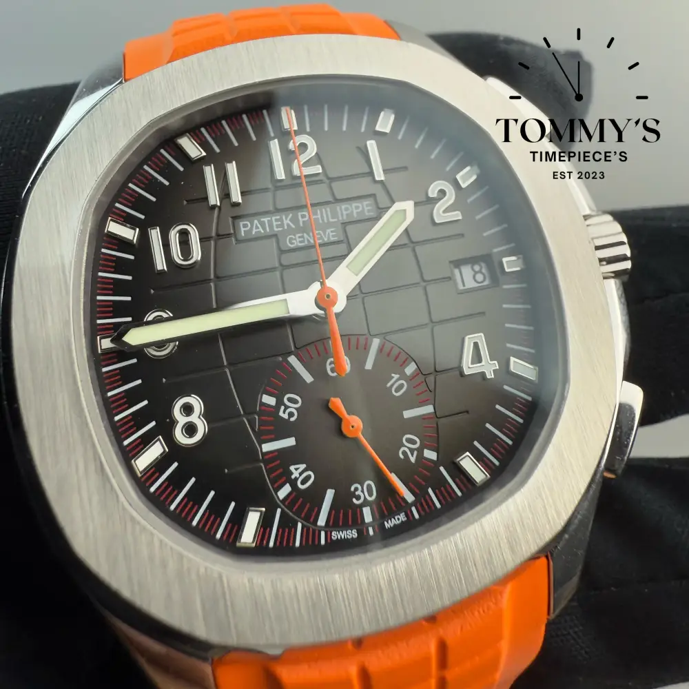 Superclone Aquanaut, (5167A-001) 41mm Black Embossed Dial-Black Tropical Composite Strap (Stainless Steel Case) - Image 3