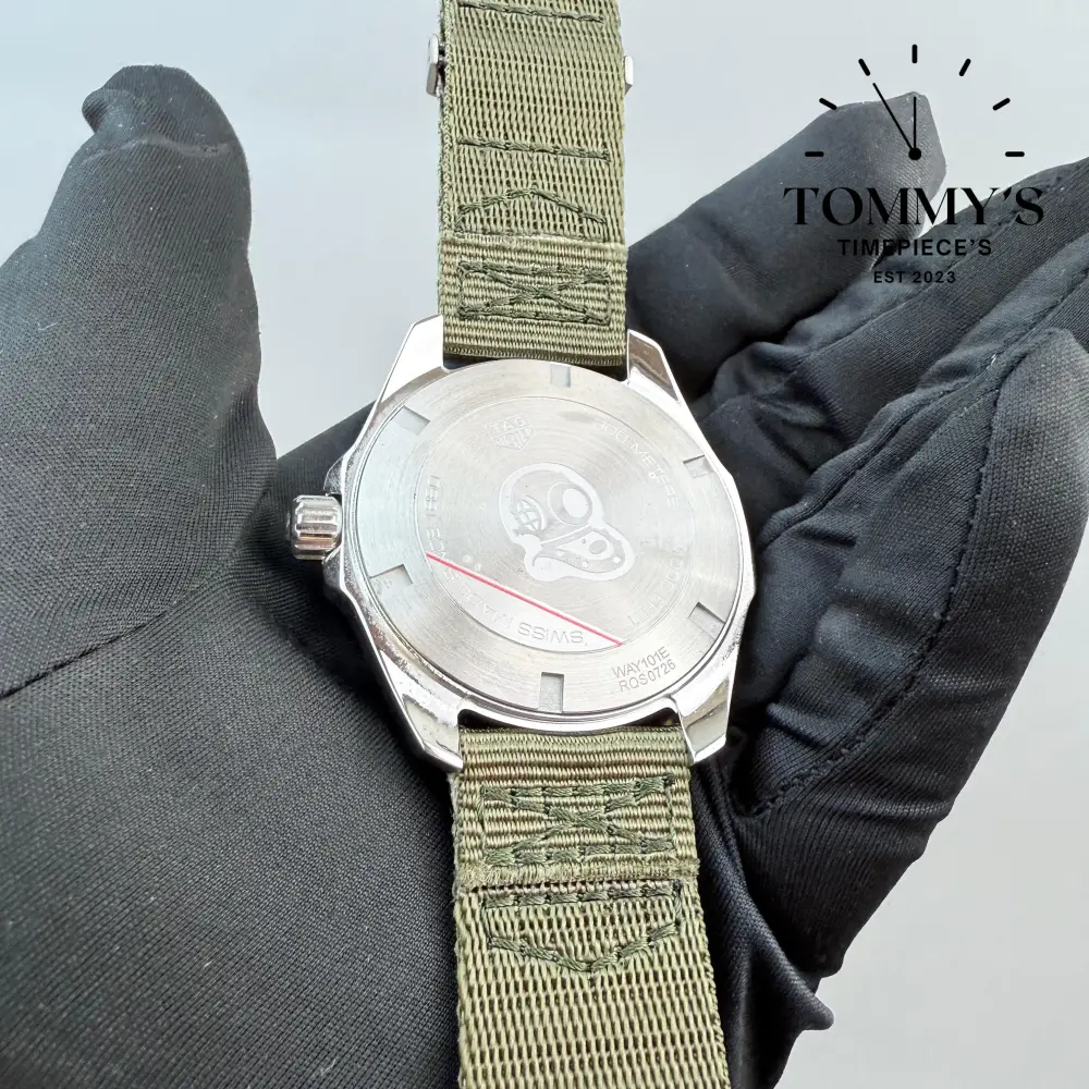 Superclone Aquaracer 300M Khaki, (WAY101E.FC8222) 43mm Khaki Green Dial-Khaki Nylon Strap (904L Stainless Steel) - Image 3