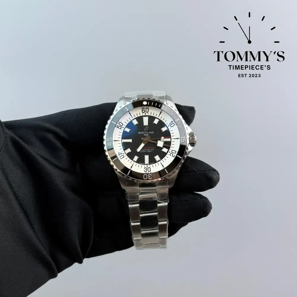 BLSF Factory Superclone Superocean , (A17375211B1A1) 42mm Black Dial-Professional Steel Bracelet (Ceramic Bezel)