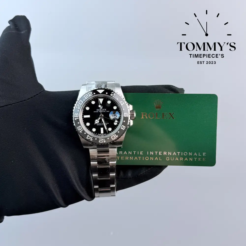 Superclone GMT-Master II "Bruce Wayne", (126710GRNR) 40mm Black Dial-Oyster Bracelet (Grey/Black Ceramic Bezel)