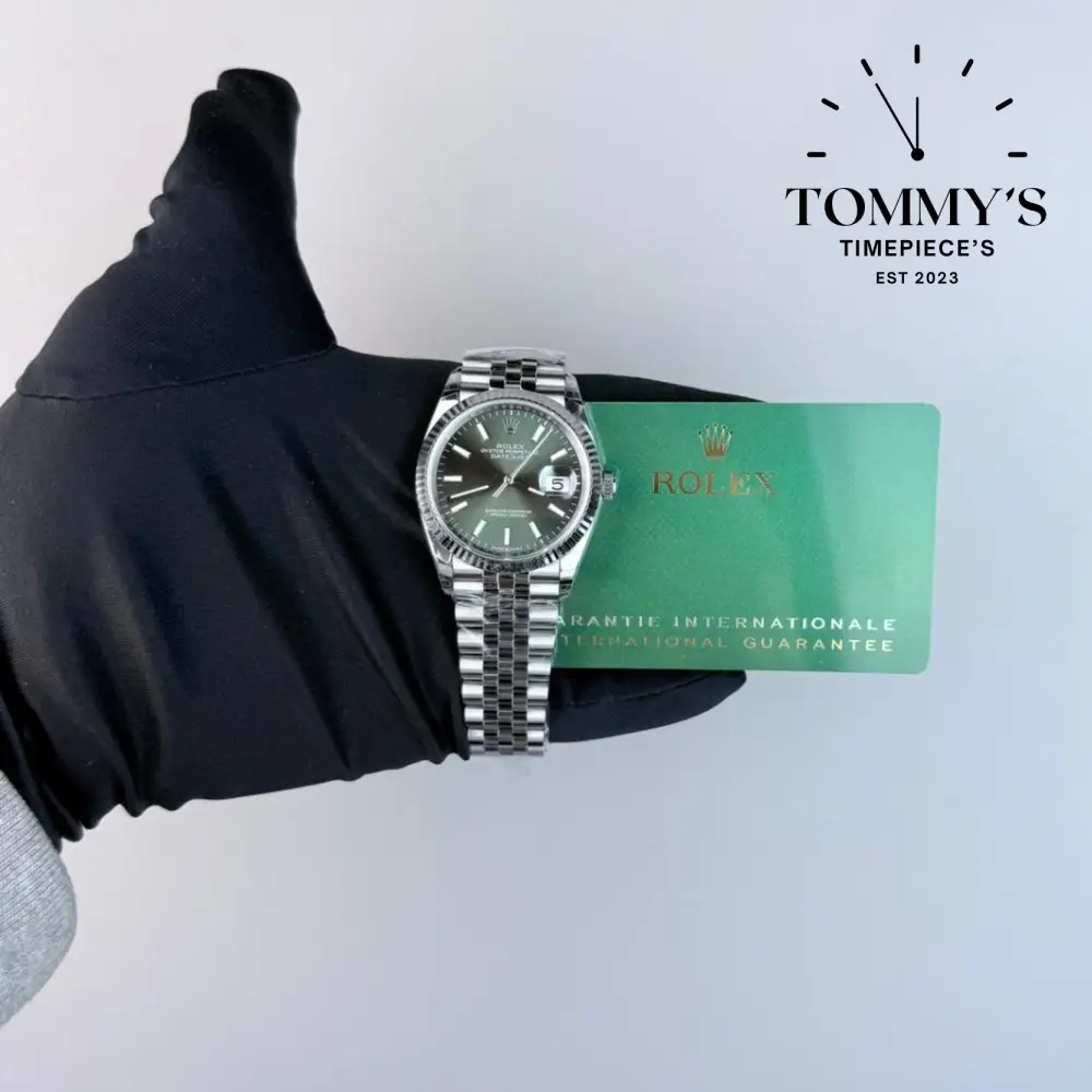 Superclone Datejust (126234), 36mm Mint Green Dial-Jubilee Bracelet (Fluted Bezel)