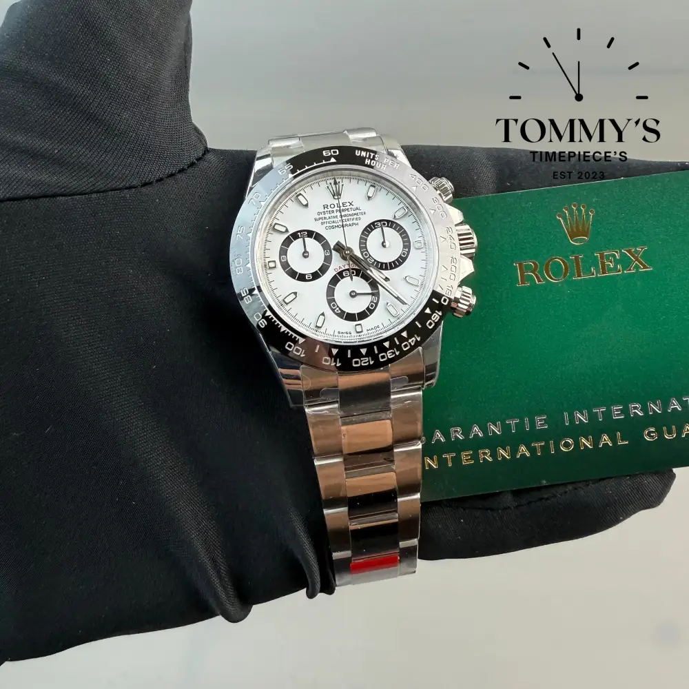 VSF Superclone Daytona, (116500LN) 40mm White Dial-Oyster Bracelet (Black Ceramic Bezel) - Image 2