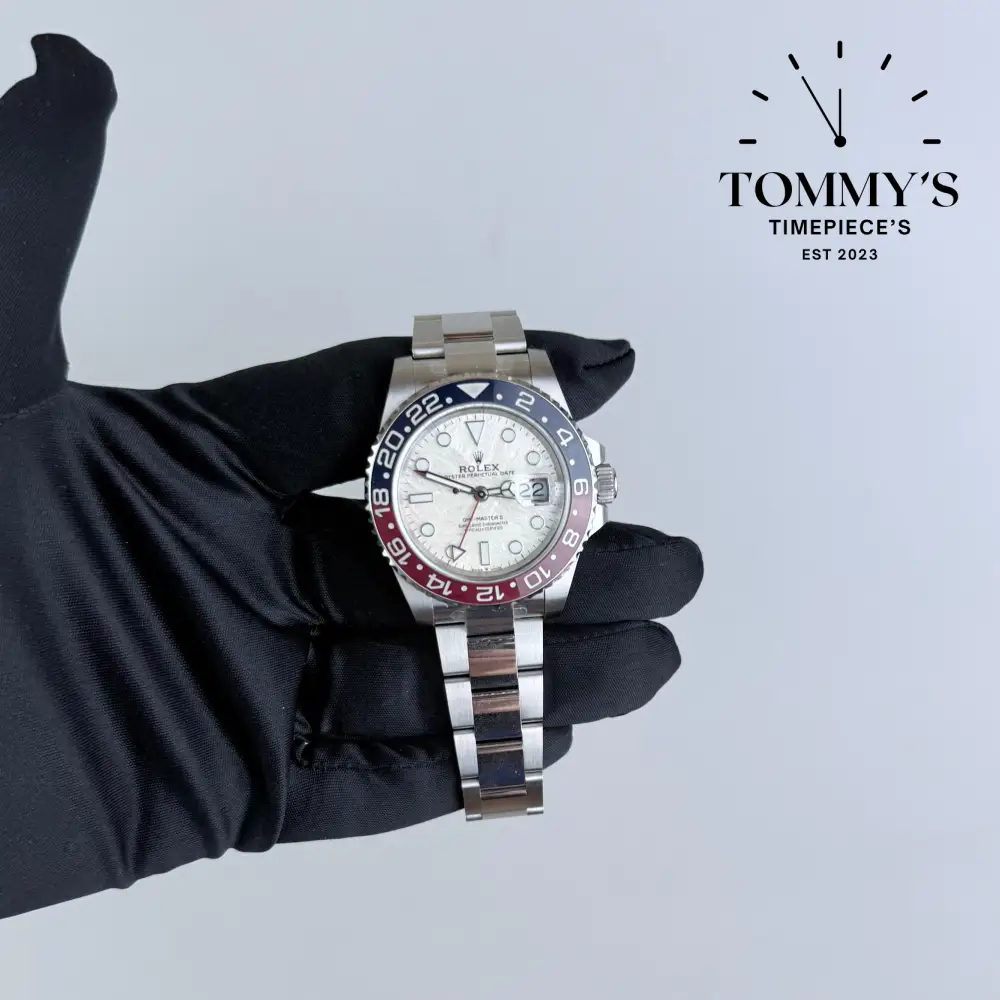 C+ Factory Superclone GMT-Master II 40mm "Pepsi", (126719BLRO) Real Meteorite Dial-Oyster Bracelet (904L Stainless Steel)
