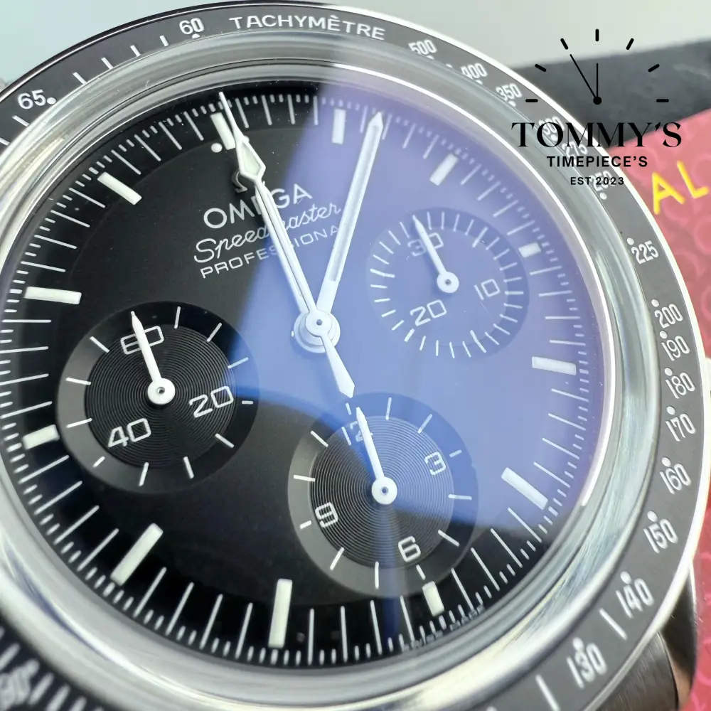 JVS Superclone Speedmaster Moonwatch Professional, (310.30.42.50.01.002) 42mm Black Dial-Steel Bracelet (Sapphire Sandwich-904L Steel) - Image 2