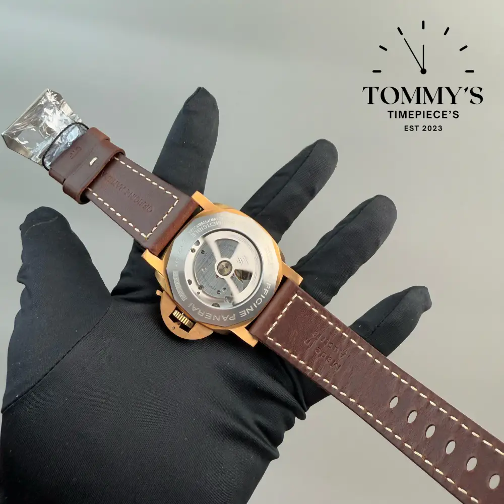 Superclone Submersible Bronzo, (PAM00968) 47mm Brown Dial - Brown Leather Strap (Brushed Bronze Case) - Image 5