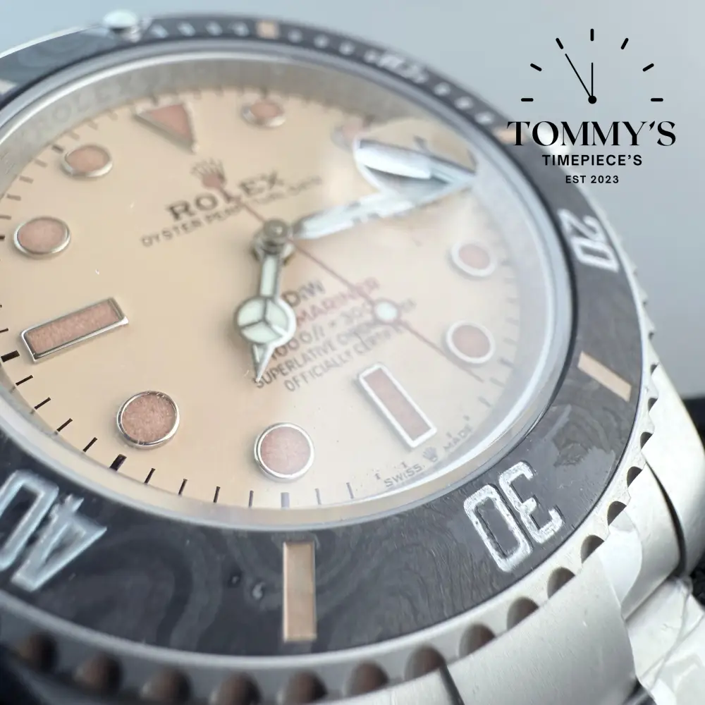 VSF Superclone Submariner Date, (126610LN) 41mm Sand Dial-Oyster Bracelet (DIW Carbon Fibre Bezel) - Image 3