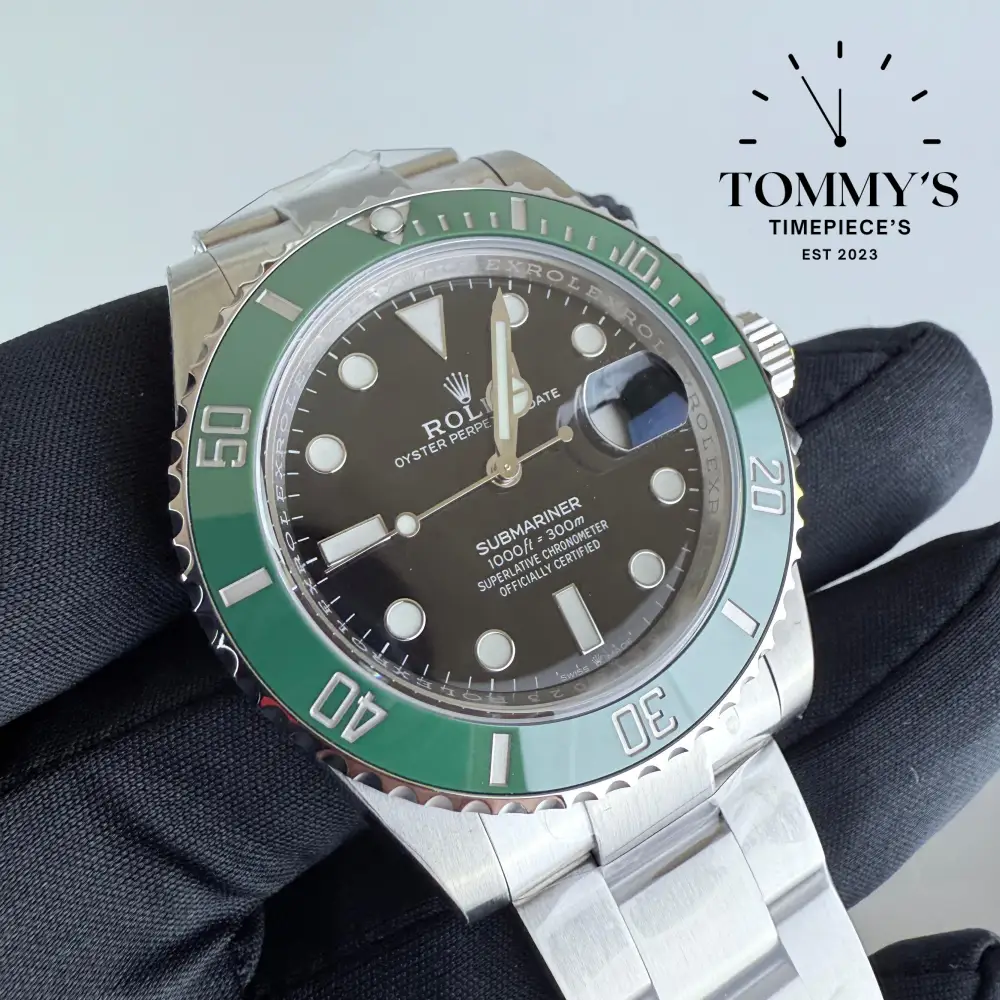VSF Superclone Submariner Starbucks, (126610LV) 41mm Black Dial-Oyster Bracelet (Green Ceramic Bezel) - Image 2