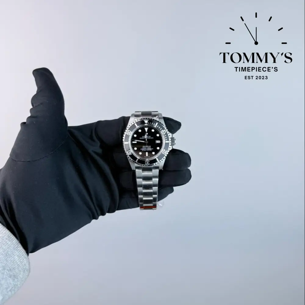 V9 Superclone Sea-Dweller (16600), 40mm Black Dial-Oyster Bracelet (Black Aluminium Bezel)