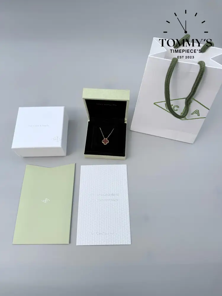 Yellow Gold VCA Necklace With Box Bag And Certificate